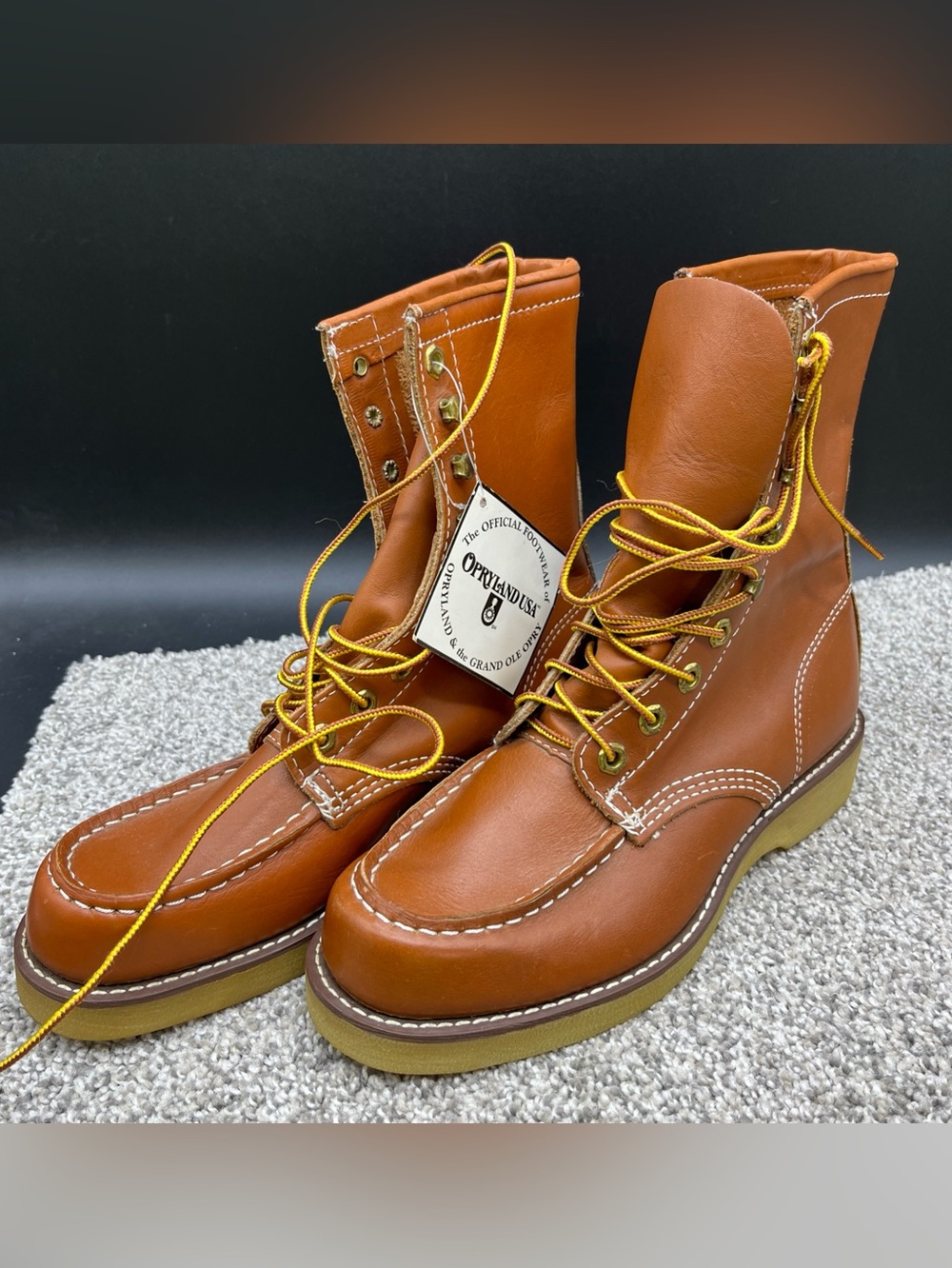 Vintage Georgia Boots Men’s 6.5 XW Brown USA made 8” High Top Lace Up 27294 moc